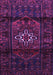 Machine Washable Persian Purple Traditional Area Rugs, wshtr3098pur