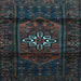 Square Persian Light Blue Traditional Rug, tr3098lblu
