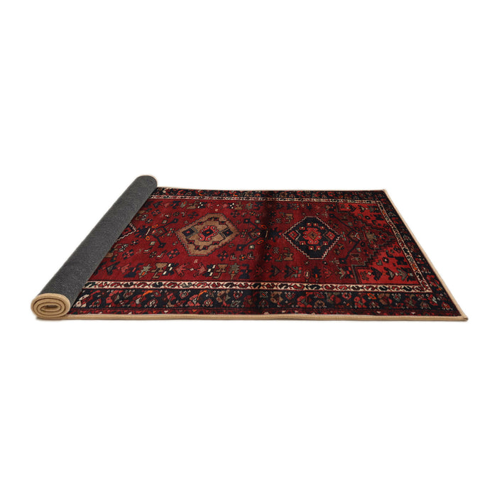 Sideview of Traditional Bakers Brown Persian Rug, tr3099