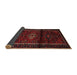 Sideview of Traditional Bakers Brown Persian Rug, tr3099