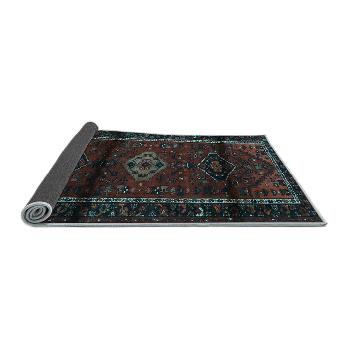 Sideview of Persian Light Blue Traditional Rug, tr3099lblu