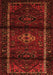 Serging Thickness of Machine Washable Persian Orange Traditional Area Rugs, wshtr3099org