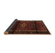 Sideview of Persian Brown Traditional Rug, tr3099brn