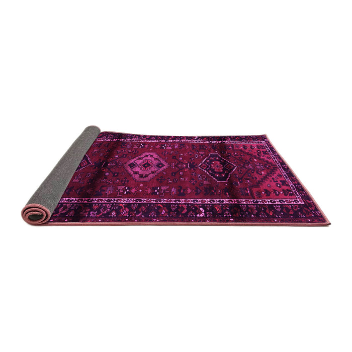 Sideview of Persian Pink Traditional Rug, tr3099pnk