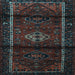 Square Machine Washable Persian Light Blue Traditional Rug, wshtr3099lblu