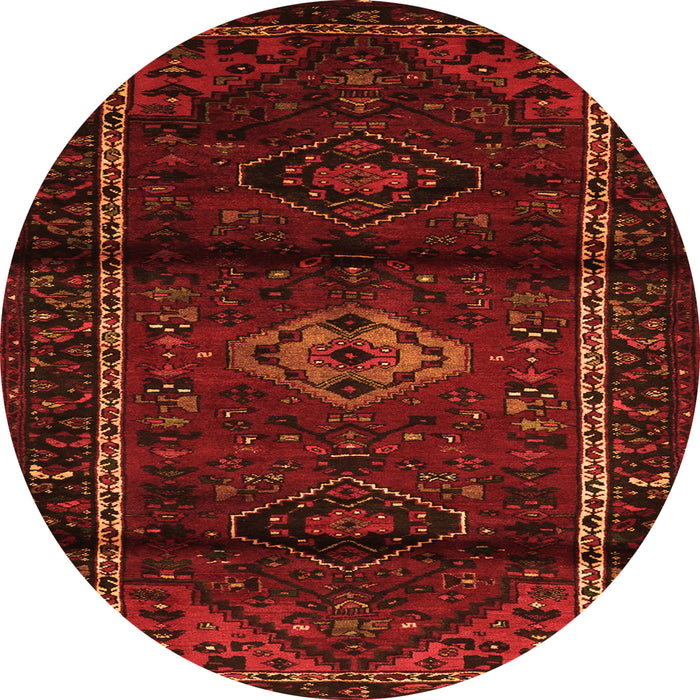 Square Persian Orange Traditional Rug, tr3099org