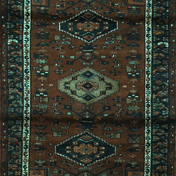 Machine Washable Persian Turquoise Traditional Area Rugs, wshtr3099turq