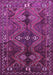 Machine Washable Persian Purple Traditional Area Rugs, wshtr309pur