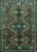 Persian Turquoise Traditional Rug, tr309turq