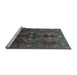 Sideview of Machine Washable Persian Light Blue Traditional Rug, wshtr309lblu