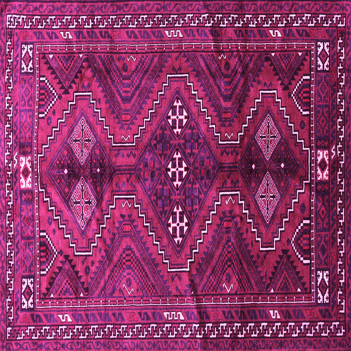 Square Persian Pink Traditional Rug, tr309pnk