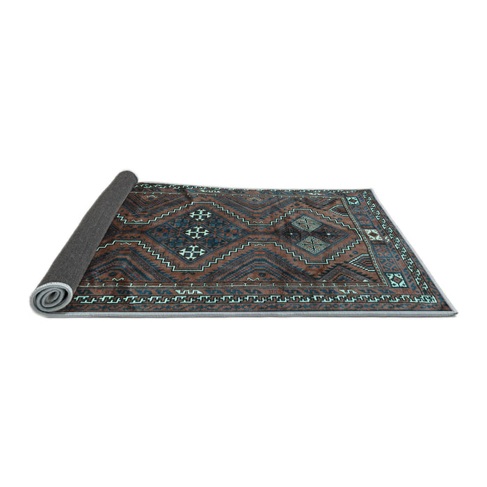 Sideview of Persian Light Blue Traditional Rug, tr309lblu
