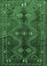 Persian Emerald Green Traditional Rug, tr309emgrn