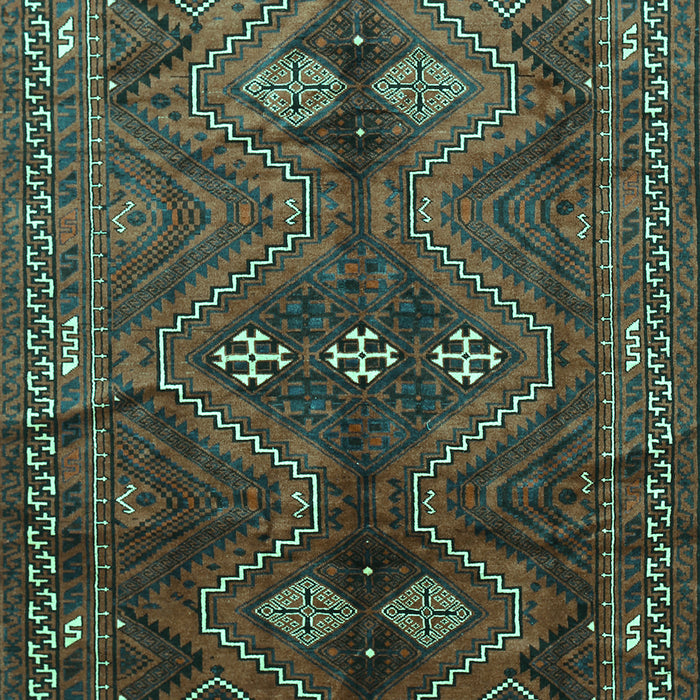 Machine Washable Persian Turquoise Traditional Area Rugs, wshtr309turq