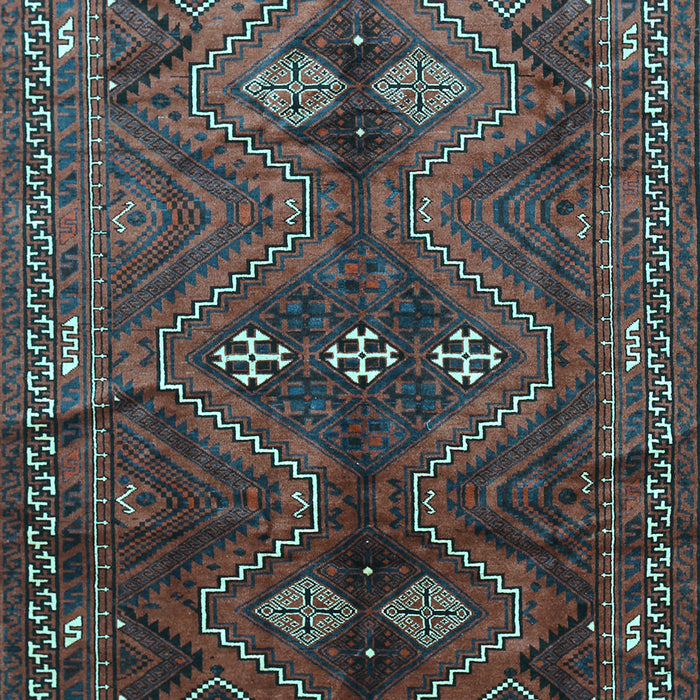 Machine Washable Persian Light Blue Traditional Rug, wshtr309lblu