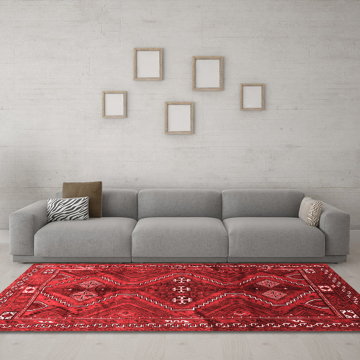 Traditional Red Washable Rugs