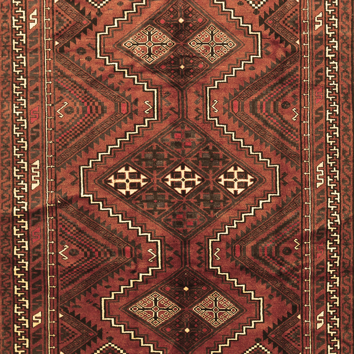Machine Washable Persian Brown Traditional Rug, wshtr309brn