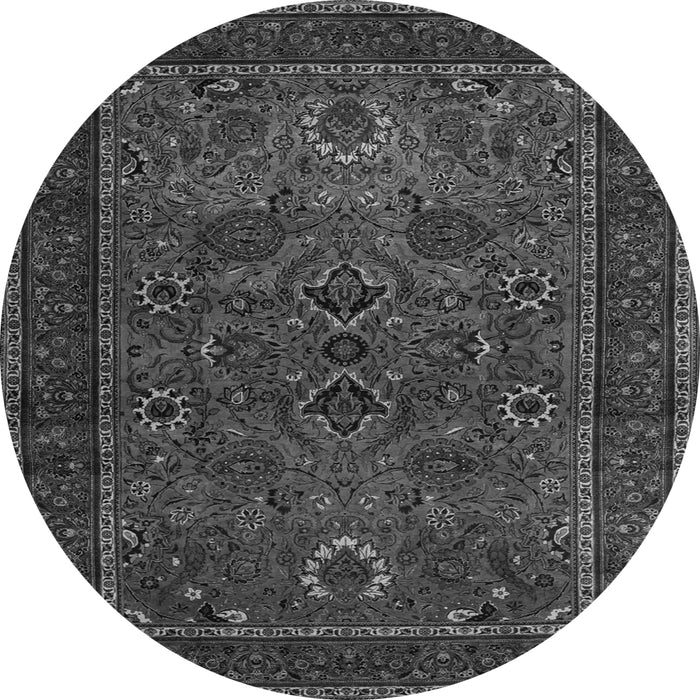 Machine Washable Persian Gray Traditional Rug, wshtr30gry
