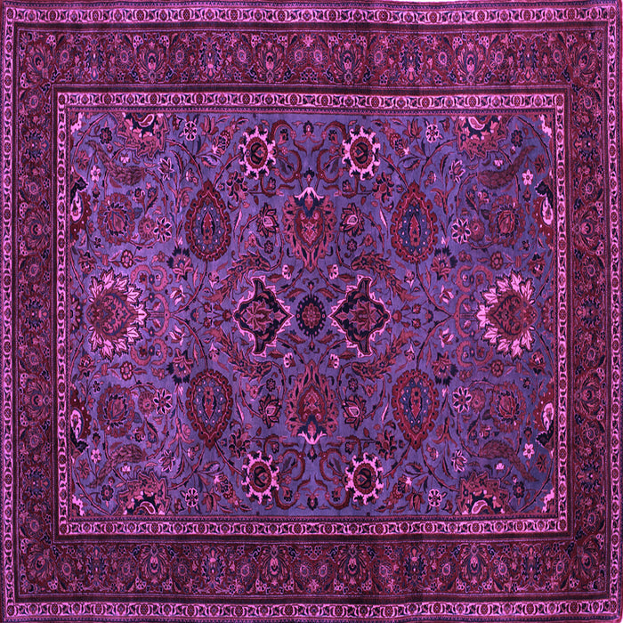Square Persian Purple Traditional Rug, tr30pur