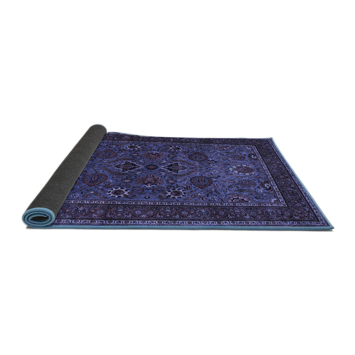 Sideview of Persian Blue Traditional Rug, tr30blu