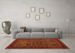 Machine Washable Persian Orange Traditional Area Rugs in a Living Room, wshtr30org