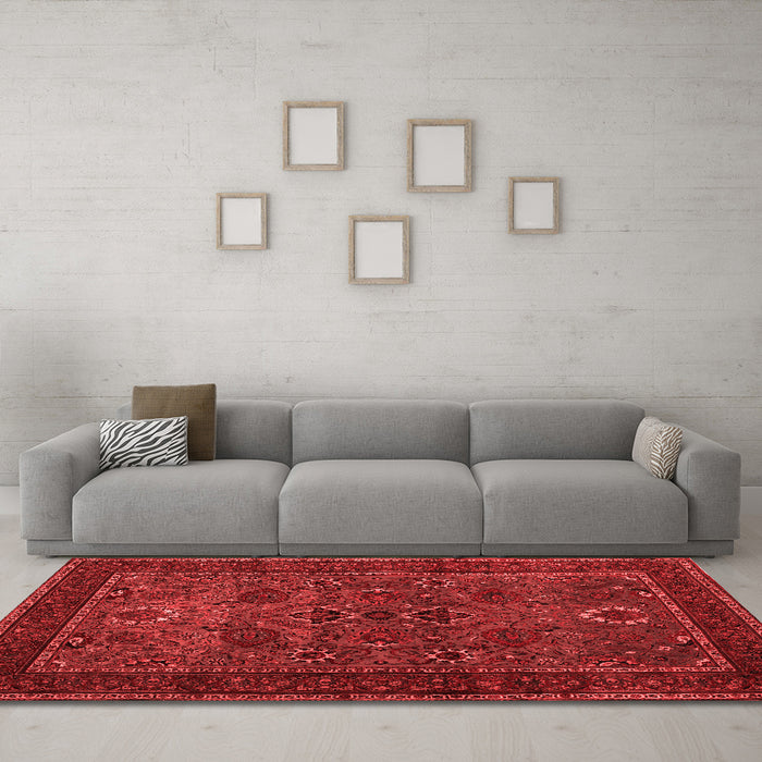 Traditional Red Washable Rugs