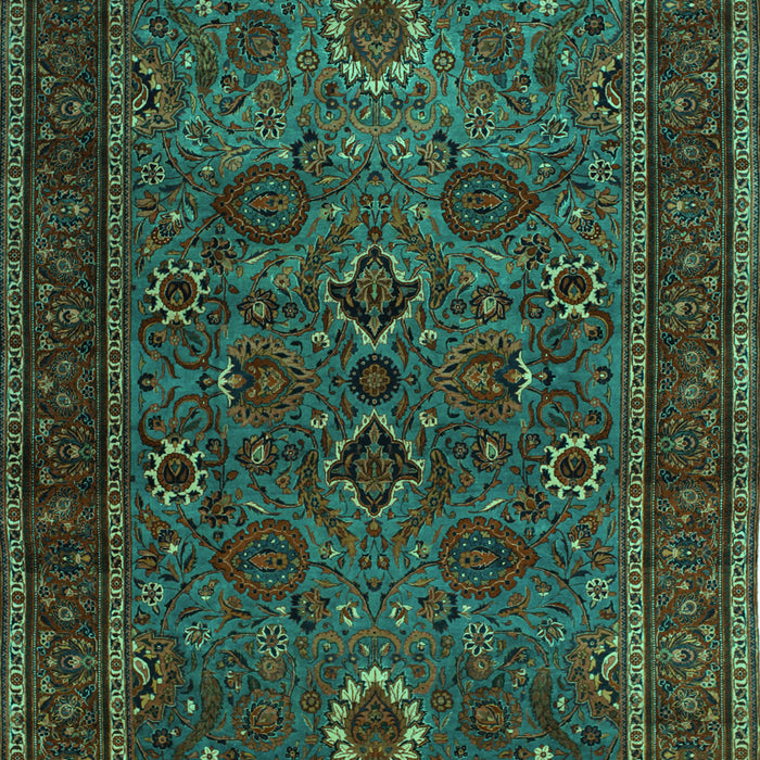 Machine Washable Persian Turquoise Traditional Area Rugs, wshtr30turq