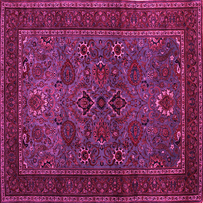 Square Persian Pink Traditional Rug, tr30pnk