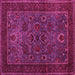 Square Persian Pink Traditional Rug, tr30pnk