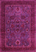 Machine Washable Persian Pink Traditional Rug, wshtr30pnk