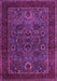 Machine Washable Persian Purple Traditional Area Rugs, wshtr30pur