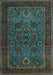 Persian Light Blue Traditional Rug, tr30lblu
