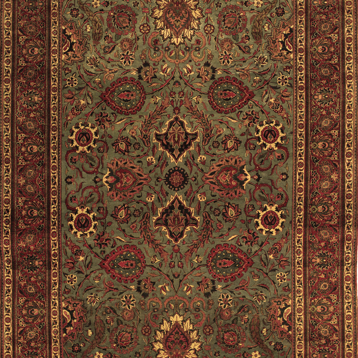 Machine Washable Persian Brown Traditional Rug, wshtr30brn