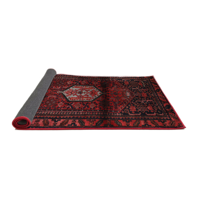 Sideview of Traditional Red Brown Persian Rug, tr3100