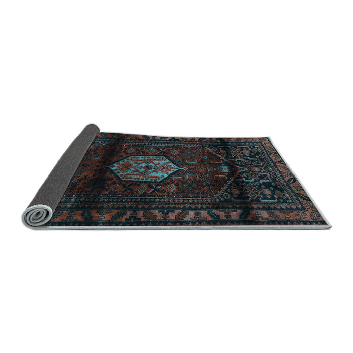 Sideview of Persian Light Blue Traditional Rug, tr3100lblu