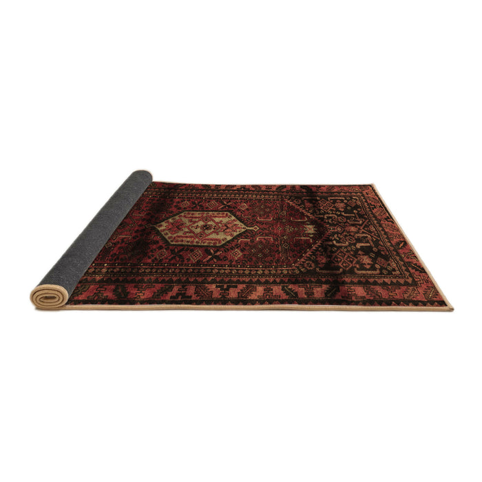 Sideview of Persian Brown Traditional Rug, tr3100brn