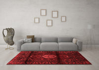 Machine Washable Persian Red Traditional Rug, wshtr3100red