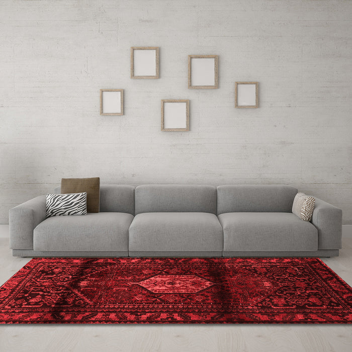 Traditional Red Washable Rugs