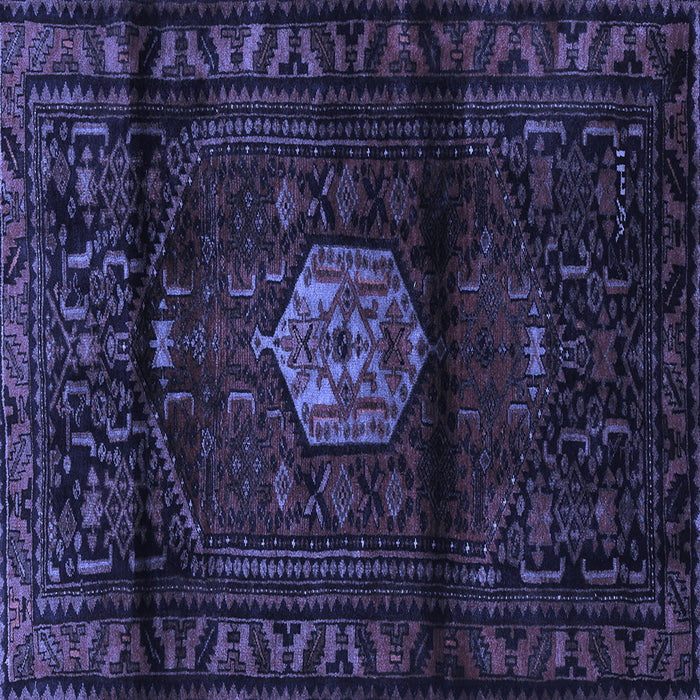 Square Persian Blue Traditional Rug, tr3100blu