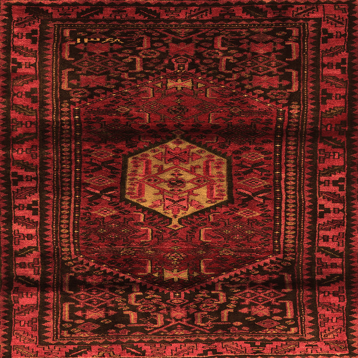 Serging Thickness of Persian Orange Traditional Rug, tr3100org