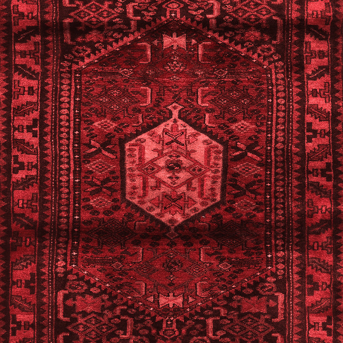 Machine Washable Persian Red Traditional Rug, wshtr3100red