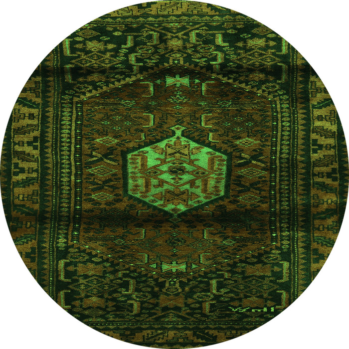 Machine Washable Persian Green Traditional Area Rugs, wshtr3100grn