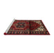 Sideview of Machine Washable Traditional Sienna Brown Rug, wshtr3101