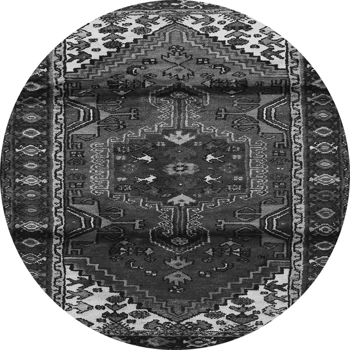 Machine Washable Persian Gray Traditional Rug, wshtr3101gry