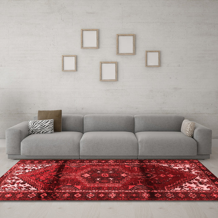 Traditional Red Washable Rugs