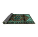 Sideview of Persian Turquoise Traditional Rug, tr3101turq