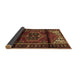 Sideview of Persian Brown Traditional Rug, tr3101brn