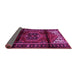 Sideview of Persian Pink Traditional Rug, tr3101pnk