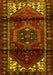 Machine Washable Persian Yellow Traditional Rug, wshtr3101yw