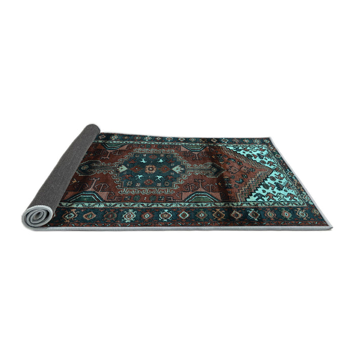 Sideview of Persian Light Blue Traditional Rug, tr3101lblu